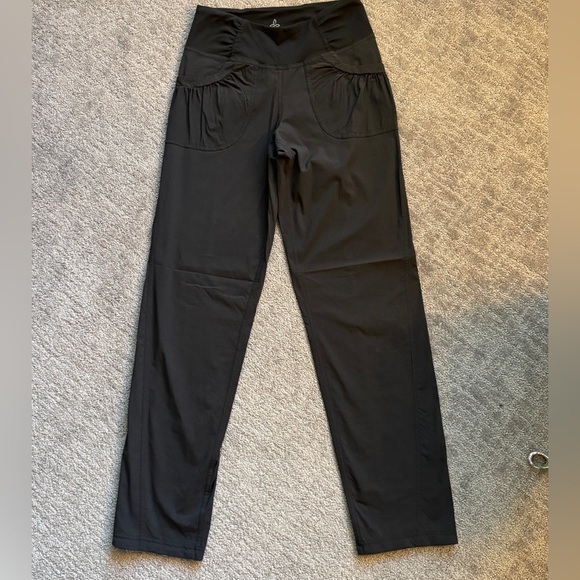 Prana Women's Athletic Black Straight Leg Summit Pants - Picture 5 of 15